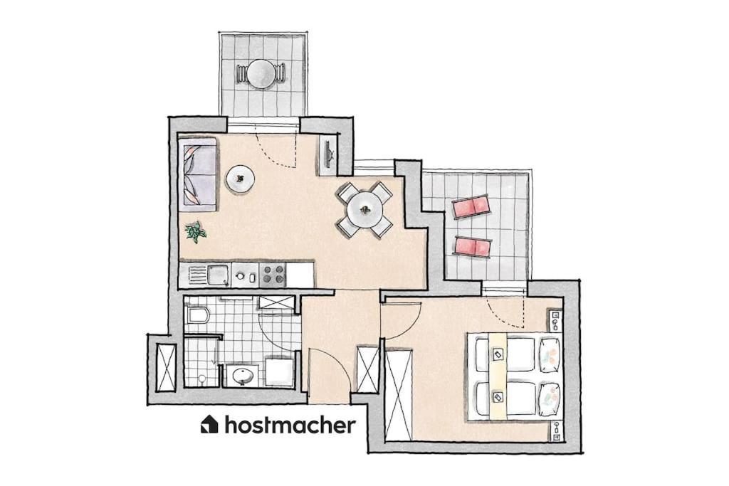 Sunny 1Br Home With Balcony By Hm Wiedeń Zewnętrze zdjęcie